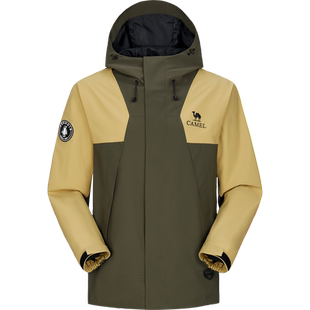 骆驼蛟龙冲锋衣男女款企鹅外套男春秋2025新款防风防水户外登山服