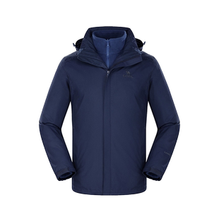 【断码清仓】骆驼户外秋冬连帽夹棉风衣女登山服棉服夹克外套男