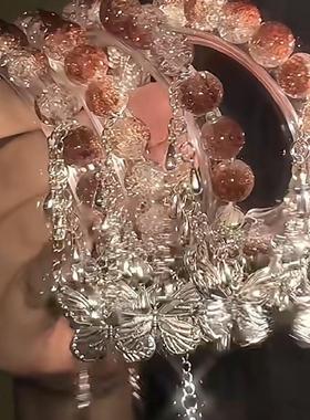 2026秋日蝴蝶 单圈双圈苗疆闺蜜手链清冷中国风琉璃小众设计手串