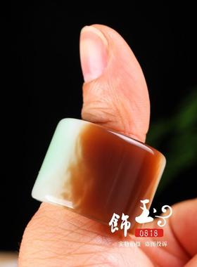 2026新疆和田玉糖白玉扳指男大拇指指环戒指文玩扳指天然玉石玉石