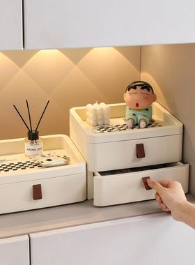 2026玄关桌面钥匙收纳盒抽屉式置物架储物小盒子多功能整理高级感