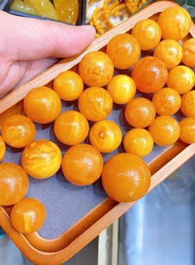 202617到30毫米天然老蜡散珠老蜜蜡单珠diy配饰老花蜡单珠妖花蜜