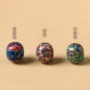 2026非遗大漆珠单珠枣珠手工diy佛珠多宝手串螺钿犀皮漆文玩配饰