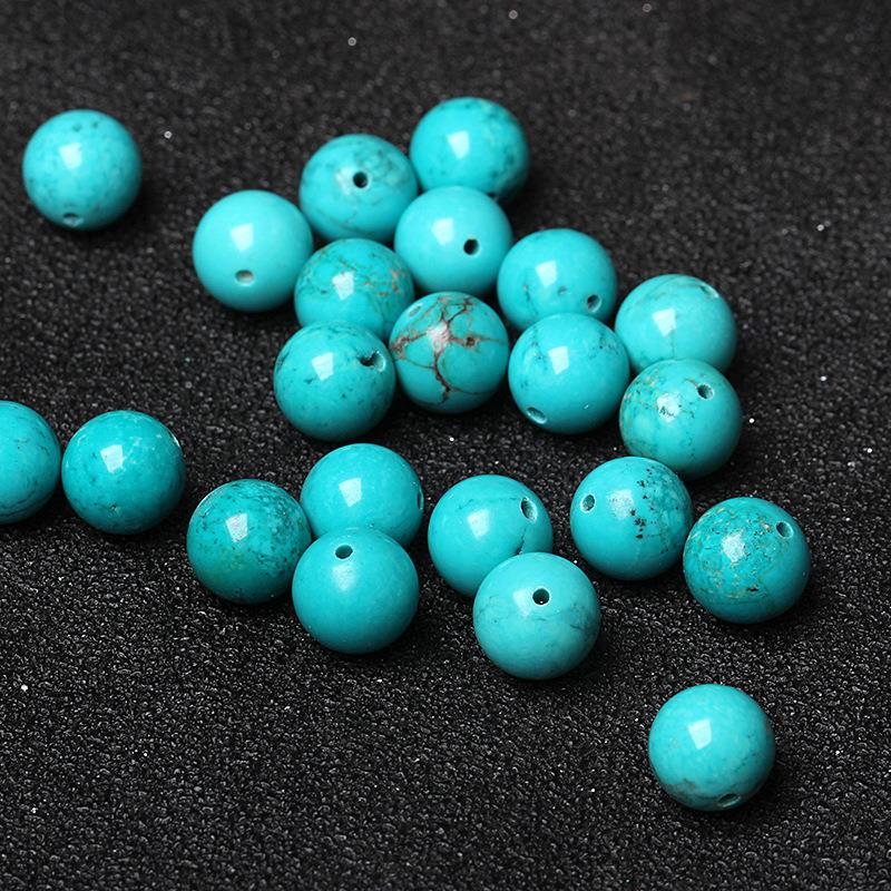 2026晶屿优化绿松石散珠子圆珠半成品DIY水晶串珠手工编织隔珠弟