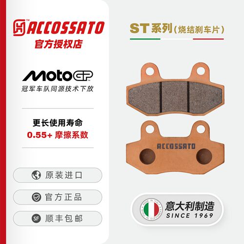 ACCOSSATO刹车片适用阿普利亚 SRMAX250/300 SRGT200制动升级改装