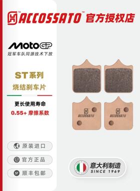 ACCOSSATO刹车片适用宝马S1000RR/XR 双RR摩托车碟刹制动升级