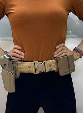 黑骑战术腰带快拔套装DK05 P320 M18 M17 X5电手弹夹套枪套多功能