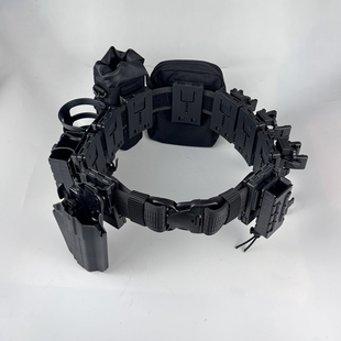 快拆战术八件套内外腰带快拔腰封巡逻手电袋文件包棍套水壶喷雾包