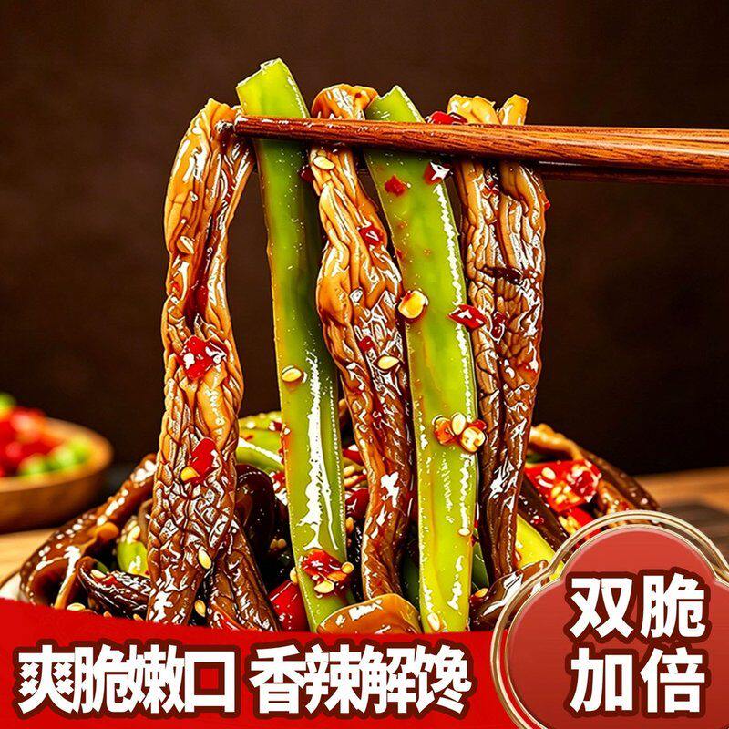 南江桥贡菜鹿茸菇开袋即食湖南特色下饭菜网红追剧休闲解馋小零食