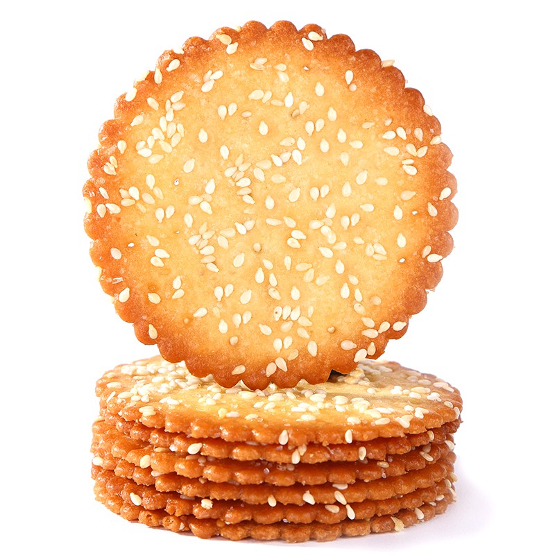 【泰山娃】金冠麻仁芝麻香独立包装老式大红枣饼干薄脆饼干休闲零
