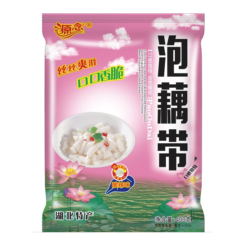 泡椒藕带400g/袋湖北洪湖酸辣泡藕尖新鲜脆爽微酸辣即食下饭泡菜