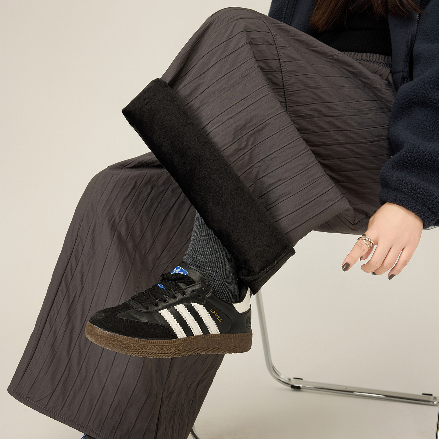 大码宽松夹棉阔腿裤女冬季爆款胖mm显瘦保暖加绒加厚肌理感八分裤,女装/女士精品,大码裤装,淘宝优惠券,粉丝福利购,淘宝优惠卷