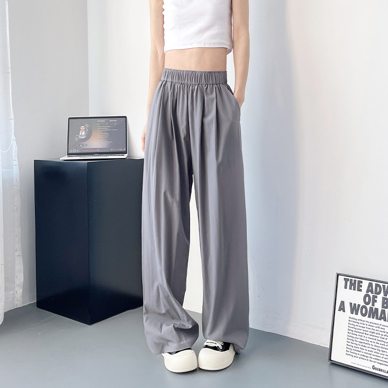 冰丝透气速干阔腿裤女夏季大码胖mm宽松显瘦遮肉直筒裤,女装/女士精品,大码裤装,淘宝优惠券,粉丝福利购,淘宝优惠卷