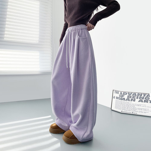 蜜略大码仿羊绒胖mm休闲梨形身材