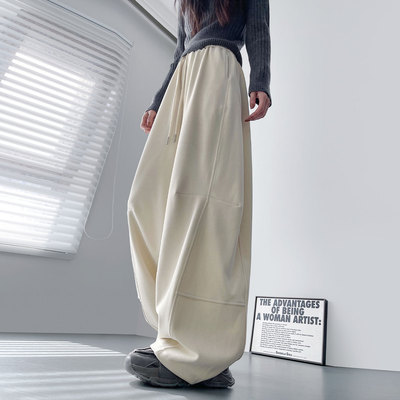 蜜略大码秋冬胖mm阔腿裤梨形身材