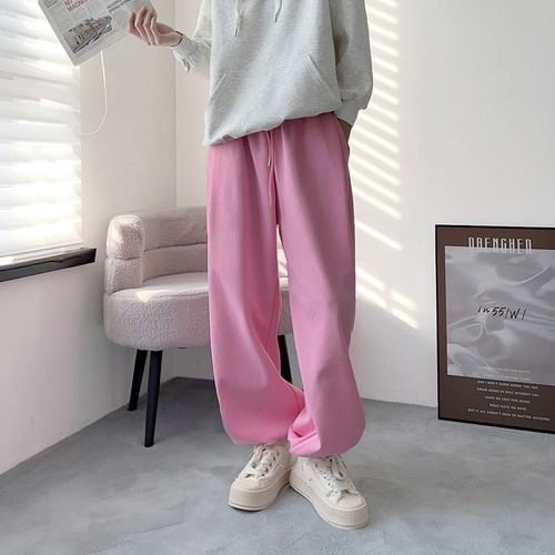 蜜略加绒大码阔腿裤女秋冬季胖mm