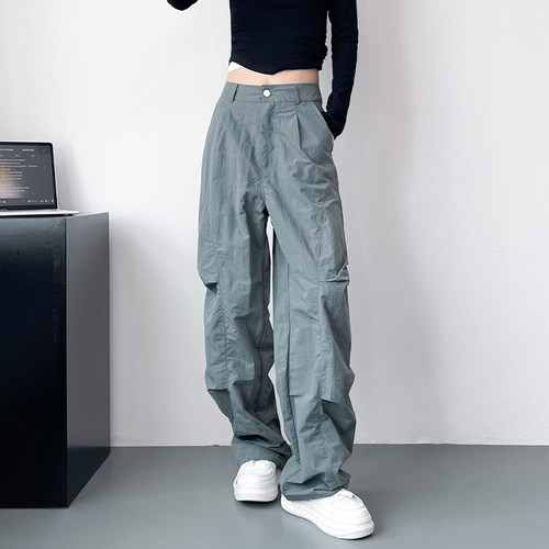 蜜略大码宽松显瘦阔腿裤领券下单