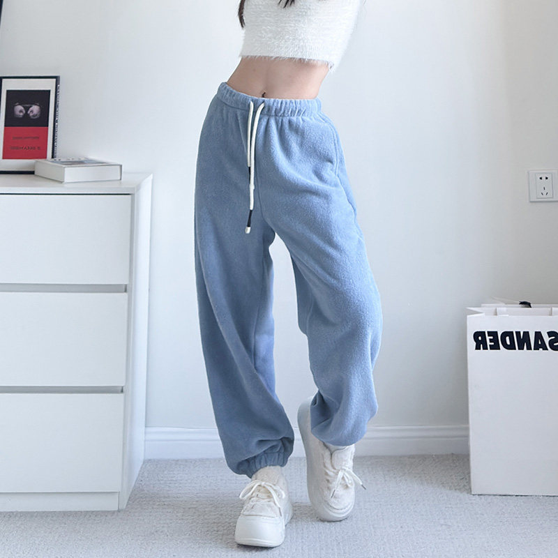 毛毛裤女冬季大码胖mm宽松显瘦摇粒绒直筒裤加绒加厚休闲阔腿卫裤,女装/女士精品,大码裤装,淘宝优惠券,粉丝福利购,淘宝优惠卷