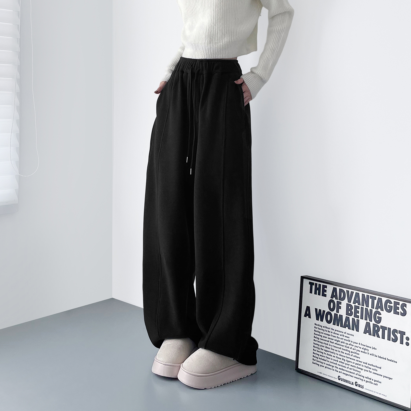 蜜略大码胖mm冬季休闲裤梨形身材