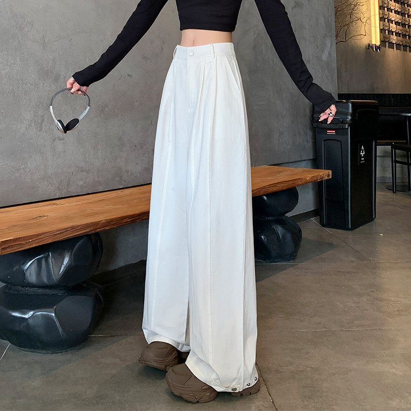 阔腿裤女2025春季新款大码胖mm梨形身材西装裤高腰宽松显瘦休闲裤,女装/女士精品,大码裤装,淘宝优惠券,粉丝福利购,淘宝优惠卷