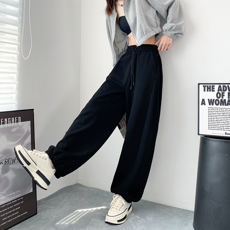 蜜略大码显瘦宽松阔腿裤领券下单