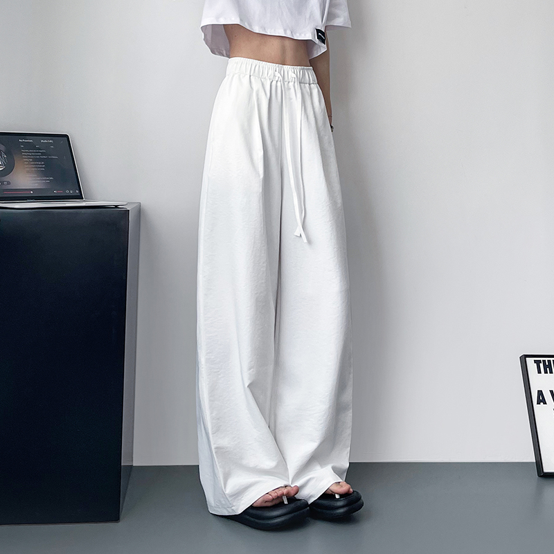 蜜略大码胖mm纯色休闲裤梨形身材