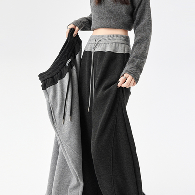 蜜略大码显瘦胖mm阔腿裤梨形身材