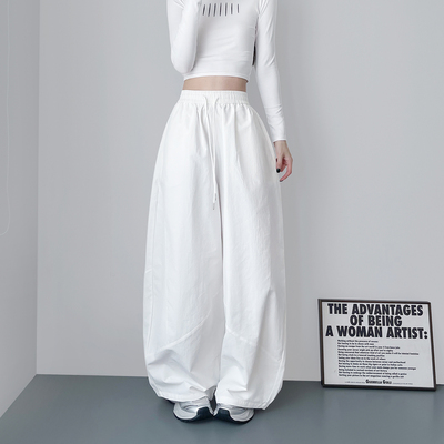 蜜略大码胖mm春季阔腿裤梨形身材