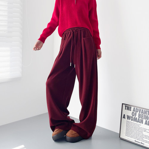 蜜略大码显瘦胖mm阔腿裤梨形身材