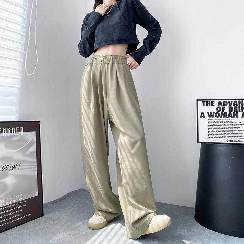 阔腿裤女春秋季大码宽松胖mm山本裤慵懒萝卜香蕉裤拖地直筒运动裤,女装/女士精品,大码裤装,淘宝优惠券,粉丝福利购,淘宝优惠卷