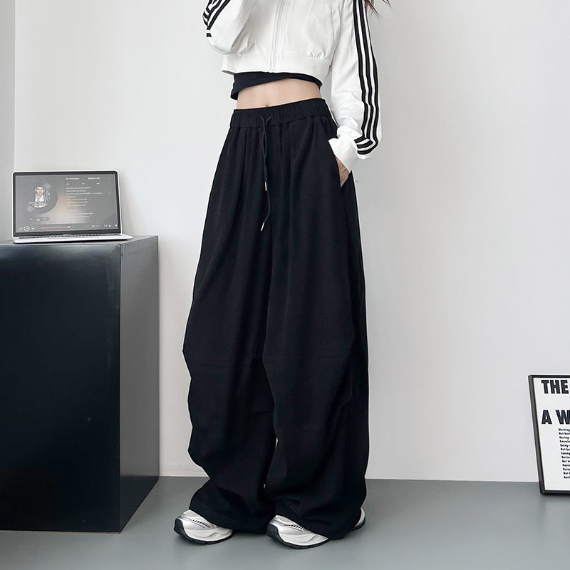 蜜略梨形身材大码高腰显瘦休闲裤