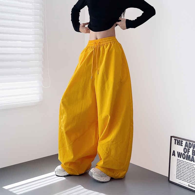 大码高腰大裤腿阔腿裤女2025秋季新款胖mm显瘦宽松慵懒香蕉运动裤,女装/女士精品,大码裤装,淘宝优惠券,粉丝福利购,淘宝优惠卷
