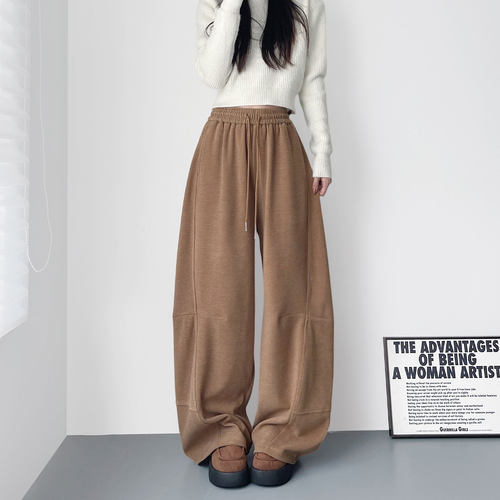 蜜略大码秋冬胖mm阔腿裤梨形身材