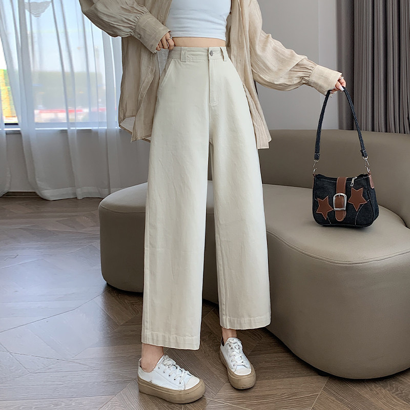 大码阔腿裤女秋季新款胖mm高腰宽松显瘦遮肉休闲裤垂感直筒九分裤,女装/女士精品,大码裤装,淘宝优惠券,粉丝福利购,淘宝优惠卷