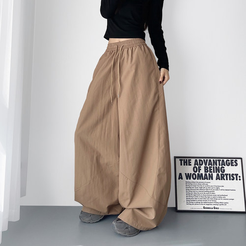 蜜略大码胖mm秋季阔腿裤梨形身材