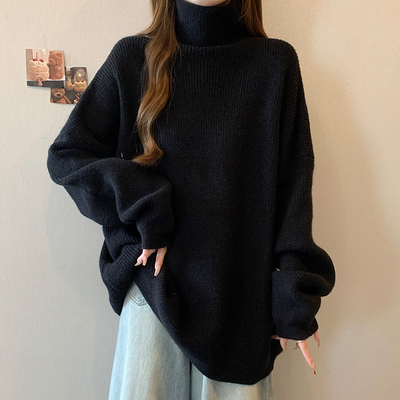 大码宽松显瘦针织衫蜜略梨型身材