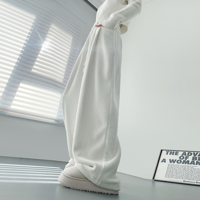 蜜略大码仿羊绒胖mm休闲梨形身材