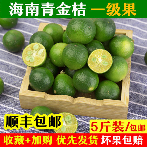 顺丰包邮现摘正宗海南青金桔小金桔小青桔新鲜小柠檬橘子5斤装 - 封面