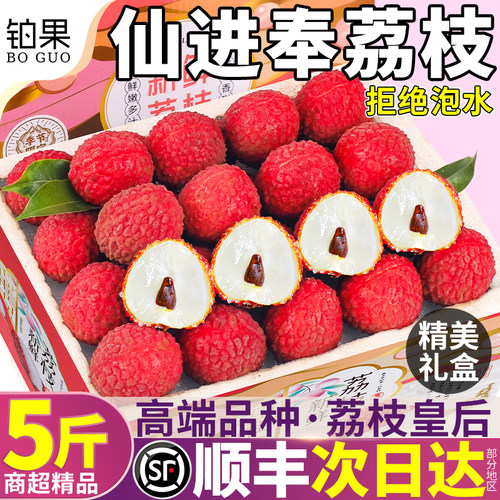 顺丰次日达丨5斤仙进奉荔枝礼盒