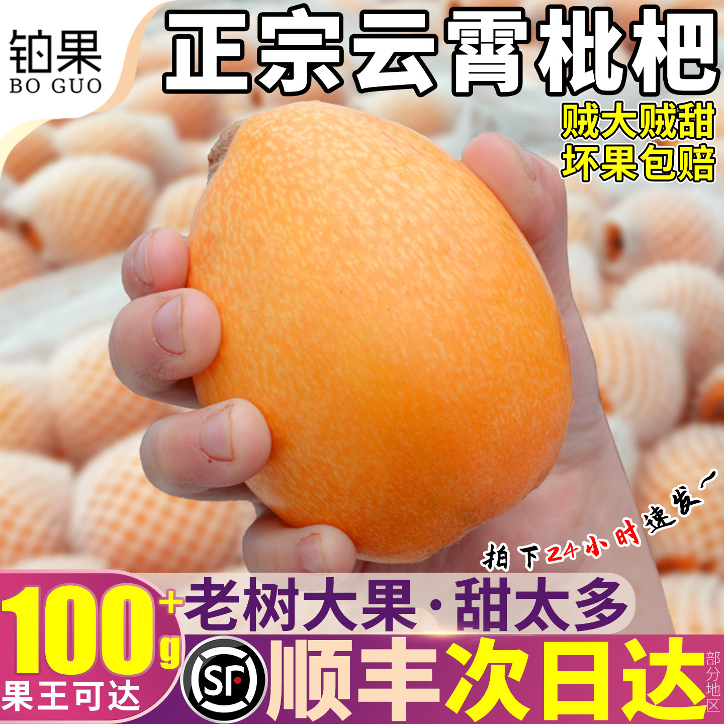 顺丰包邮10斤正宗云霄枇杷新鲜水果当季整箱礼盒鲜果琵琶大果批把