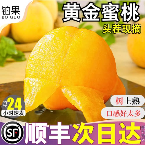 顺丰次日达丨5斤蒙阴黄桃礼盒