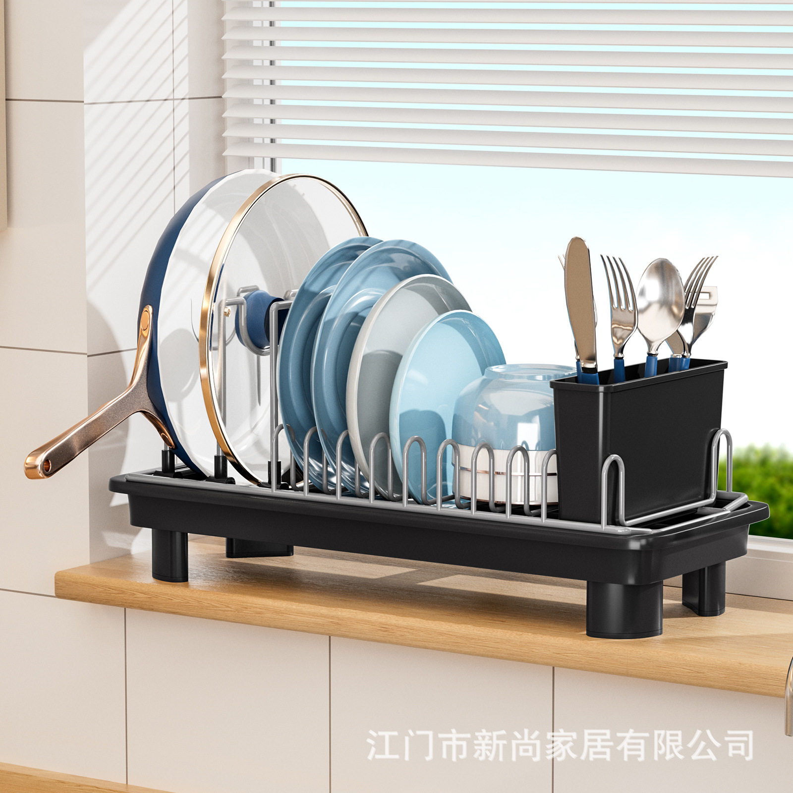 厨房碗碟沥水架窄款窗台碗碟盘收纳架橱柜内锅架多功能砧板锅盖架