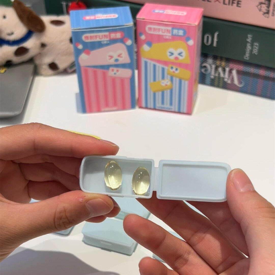 【养生女孩】多巴胺药盒可携式药品分装盒一日三餐药丸维他命收纳