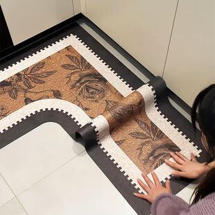中古厨房地垫防滑防油可擦免洗硅藻泥垫子吸水耐脏家用门口卫生间