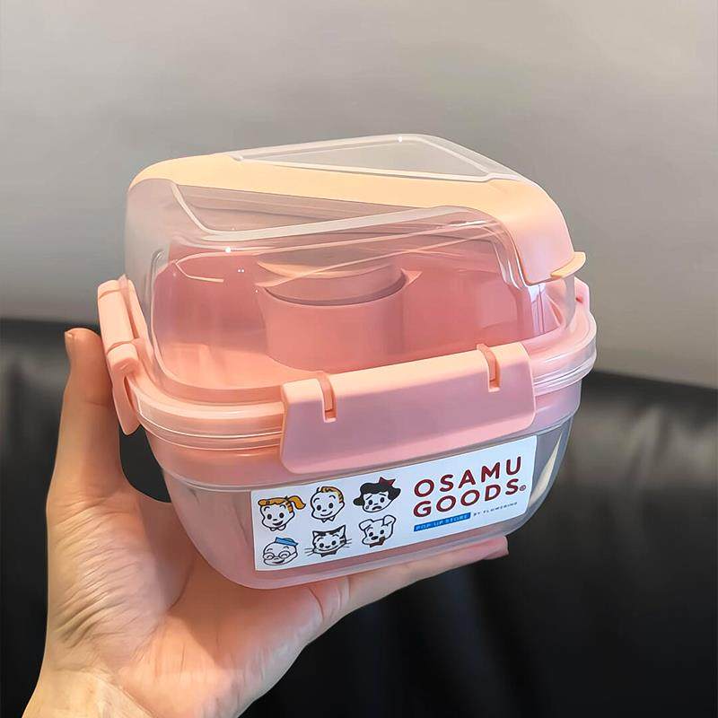 野餐便当盒饭盒可微波炉加热便携双层分格轻食餐盒上班族学生专用,餐饮具,饭盒/保温桶/保温提锅,淘宝优惠券,粉丝福利购,淘宝优惠卷