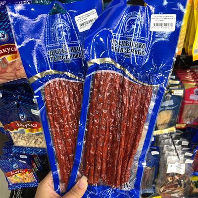 俄罗斯进口三文鱼干烟熏马哈鱼鱼干条休闲零食即食干鱼条下酒菜