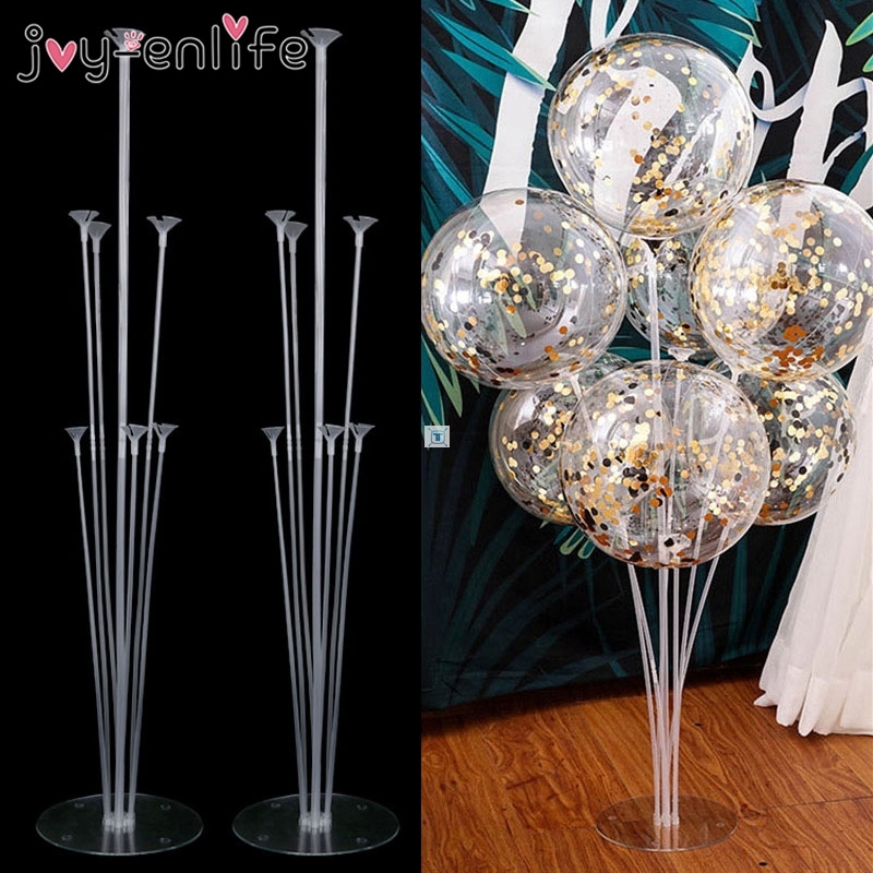 1set 14 Tubes Balloon Holder Balloons Stand Column Confetti