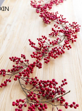 2m Christmas Fruit Rattan Artificial Plants For Holiday Chri