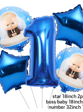 10pcs Boss Baby Balloon 30 inch Number Foil Balloons Baby