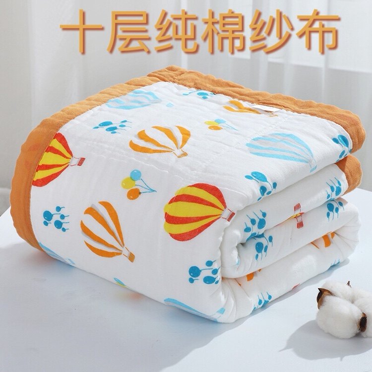 十层纯棉纱布抱被婴儿浴巾秋冬加厚幼儿童全棉盖毯宝宝洗澡包裹巾,婴童用品,浴巾,淘宝优惠券,粉丝福利购,淘宝优惠卷